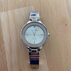 Anne Klein “Diamond” watch. AK2306. Stainless steel back. Water resistant 100M